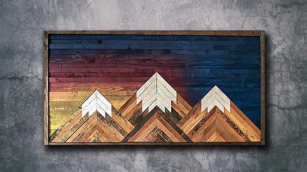 Wood wall art Sierra