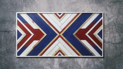 Used pallet wood wall art